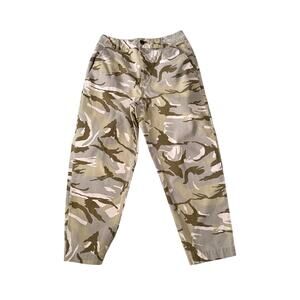 ASOS Design Cargo Pants Womens Size 6 Slouchy Cargo Brown Camo Curvy Fit Twill